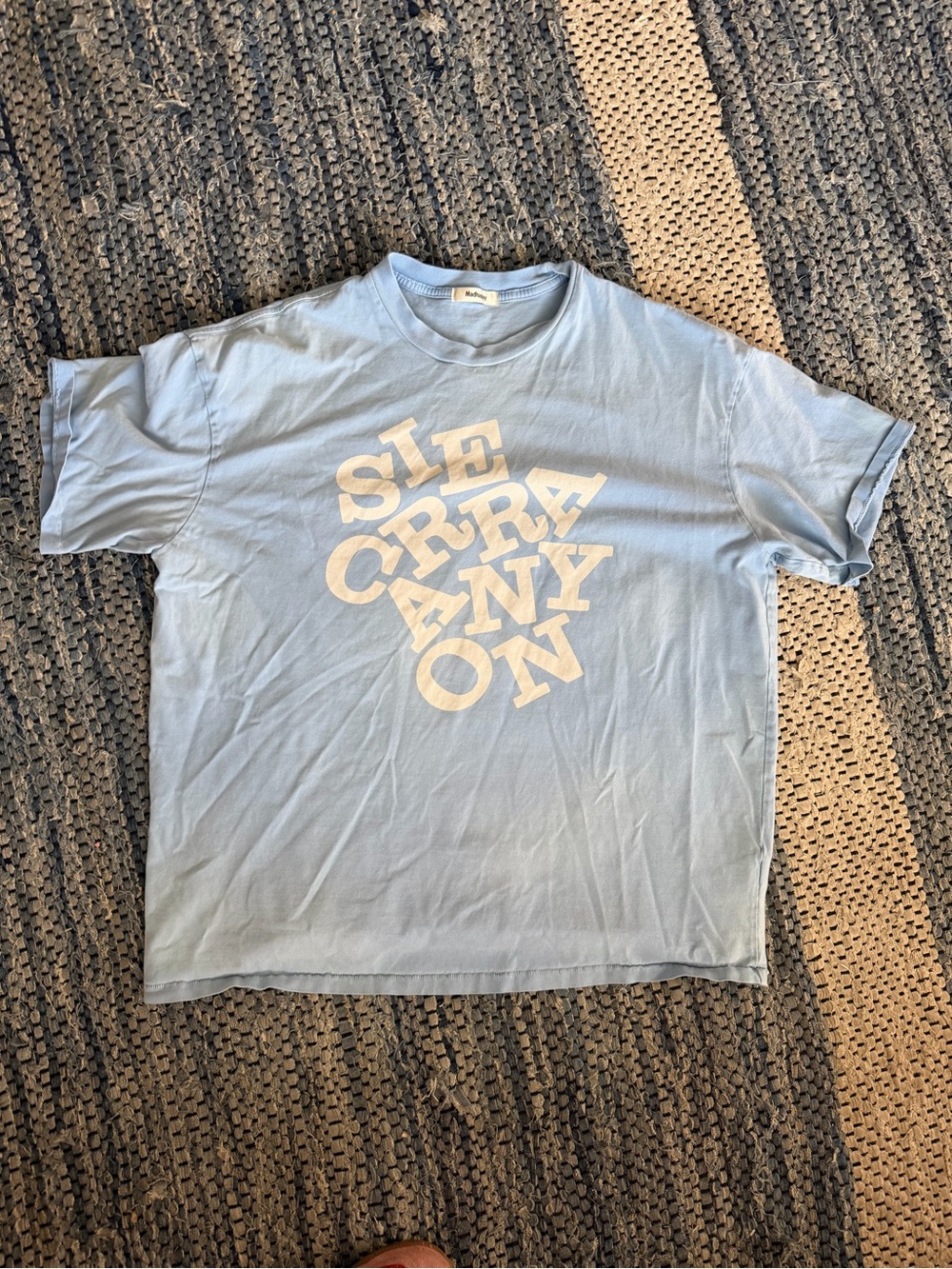 Madhappy SIERRA CANYON Light Blue Graphic Short Sleeve Tee